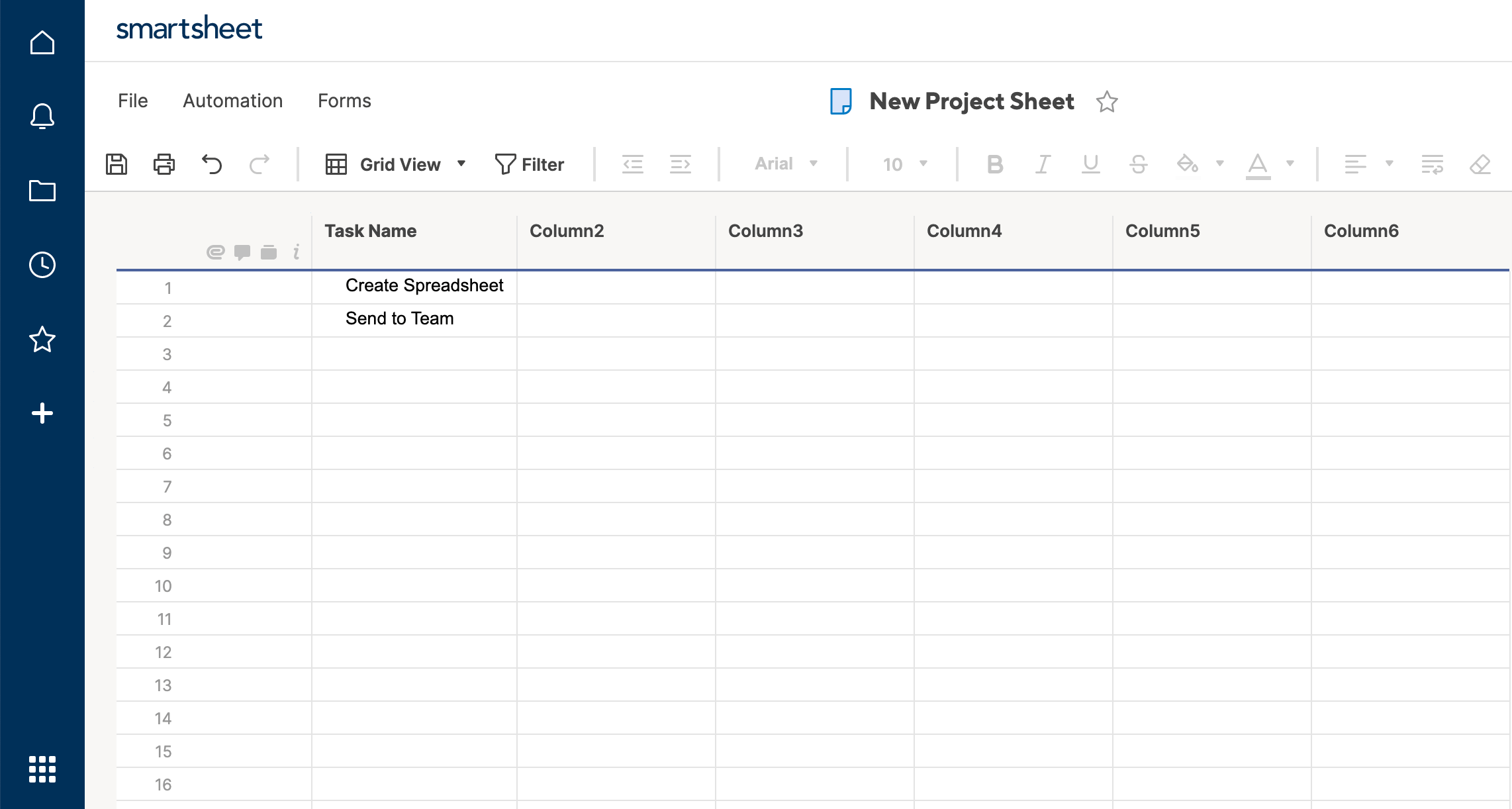 Add Project Tasks