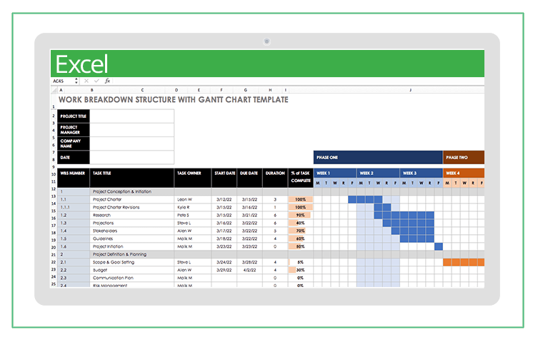 Free Work Breakdown Structure Templates Smartsheet