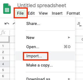 Excel to Google Sheets Import