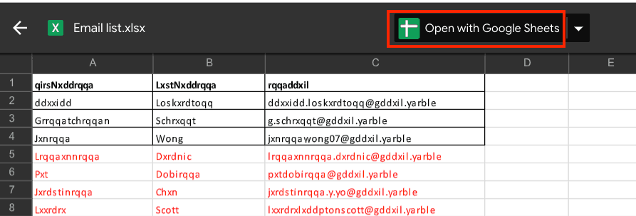 Excel to Google Sheets View Only
