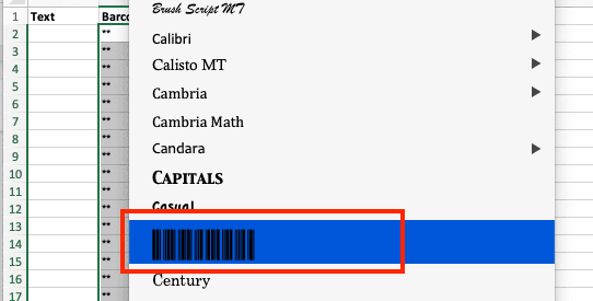 How To Create A Barcode In Excel Smartsheet