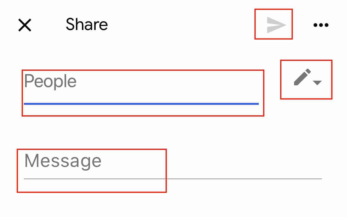 Google Drive Share Via Mobile Send