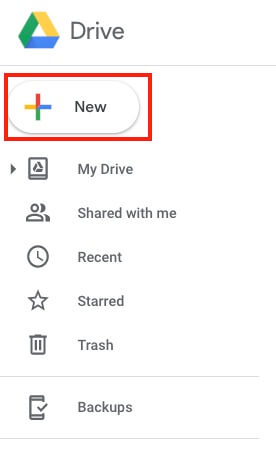Google Drive Upload New