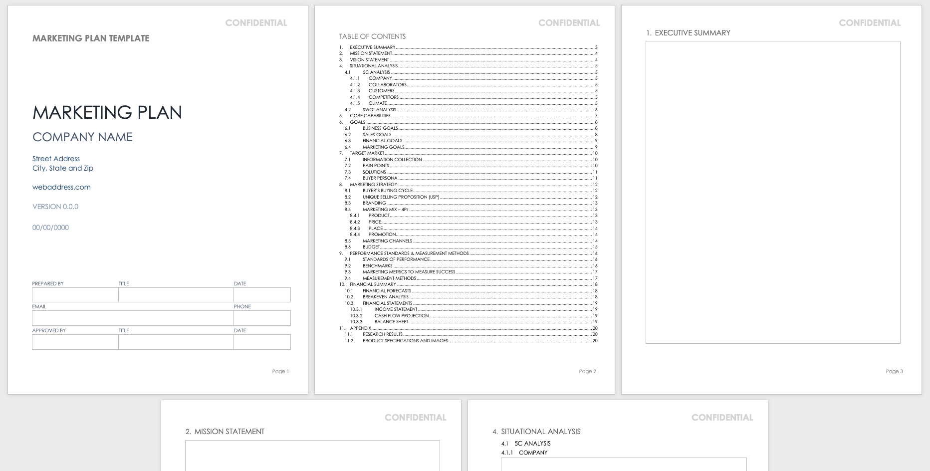 Free Marketing Plan Template Word from www.smartsheet.com