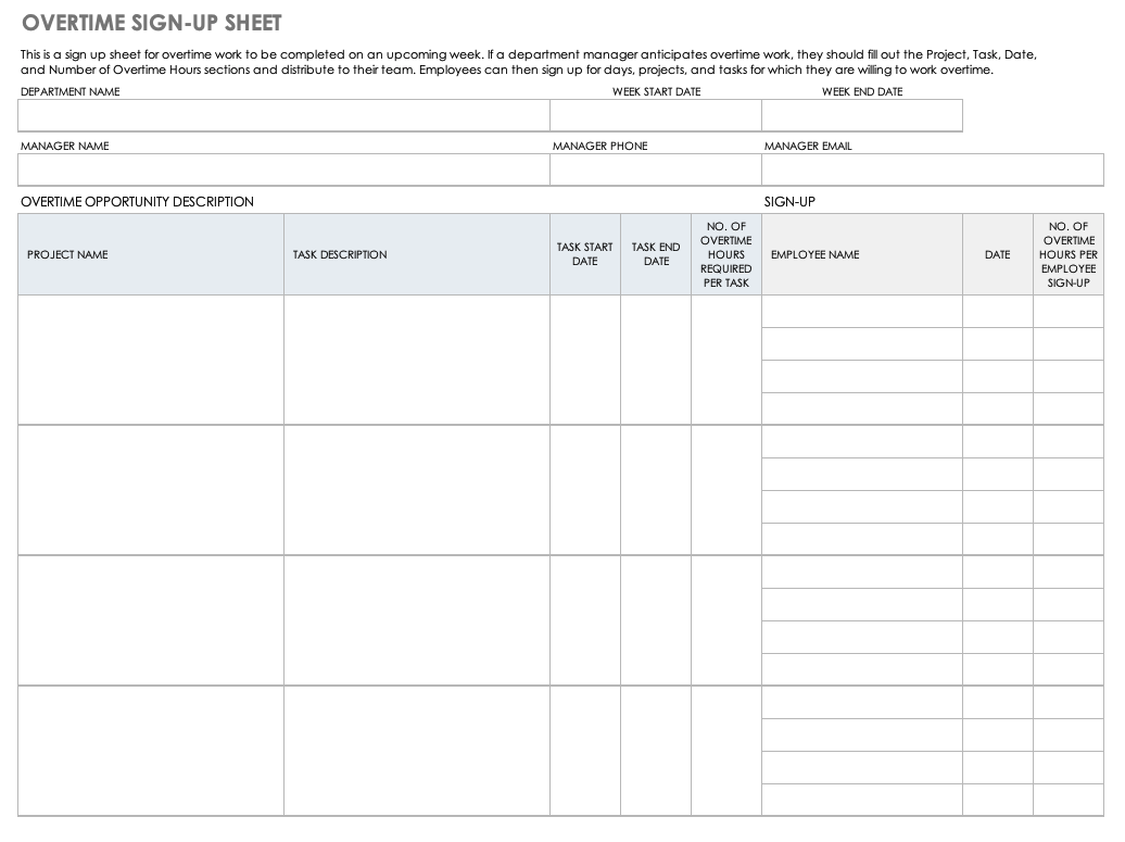 Volunteer Hours Log Template Excel from www.smartsheet.com