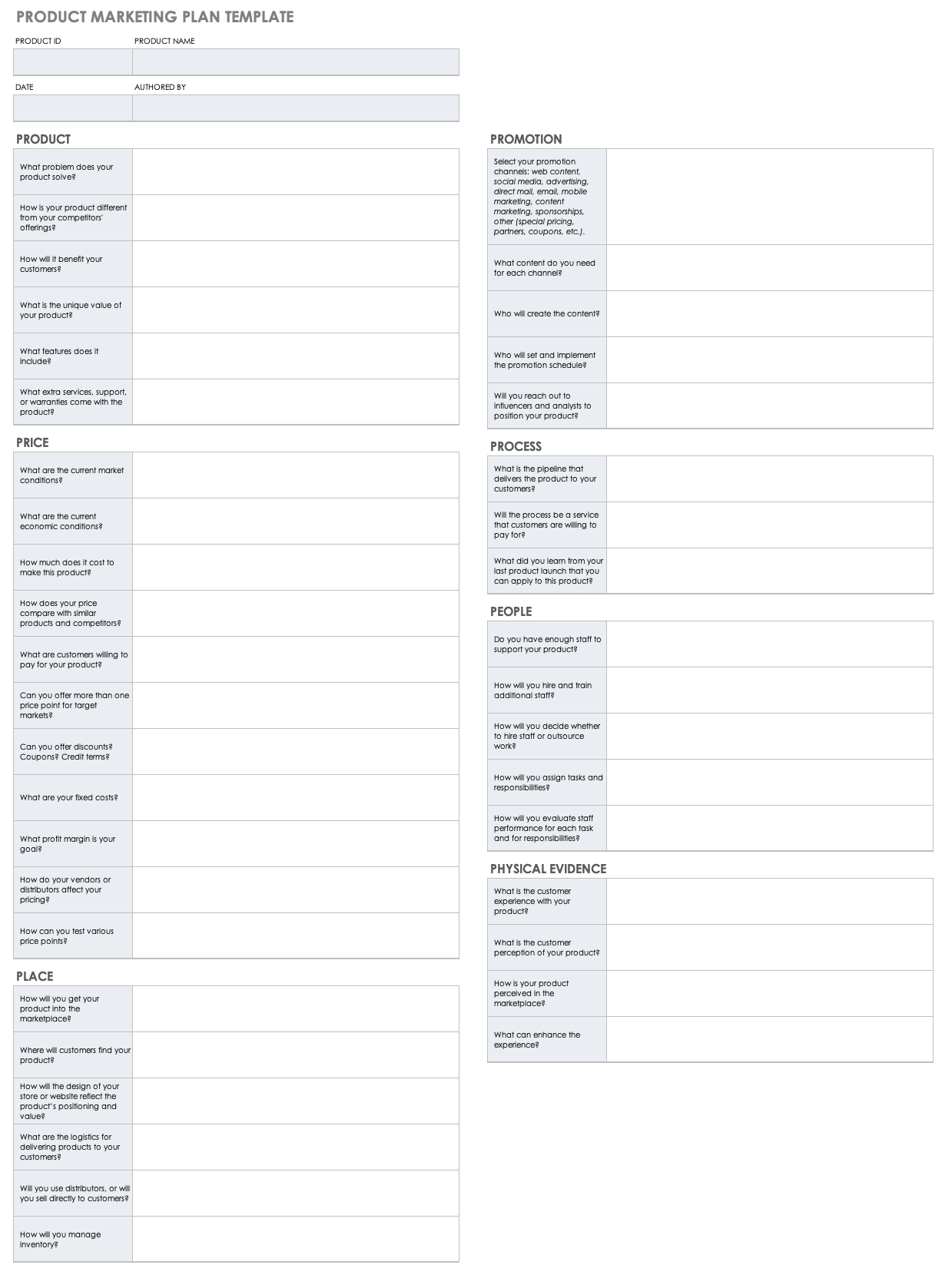 Free Book Marketing Plan Template from www.smartsheet.com