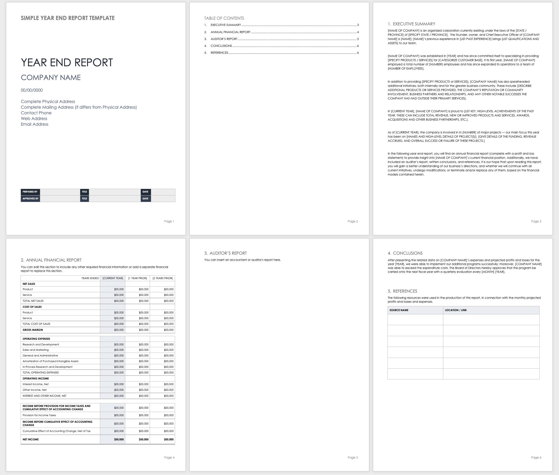 Free Year End Report Templates  Smartsheet For Sales Team Report Template