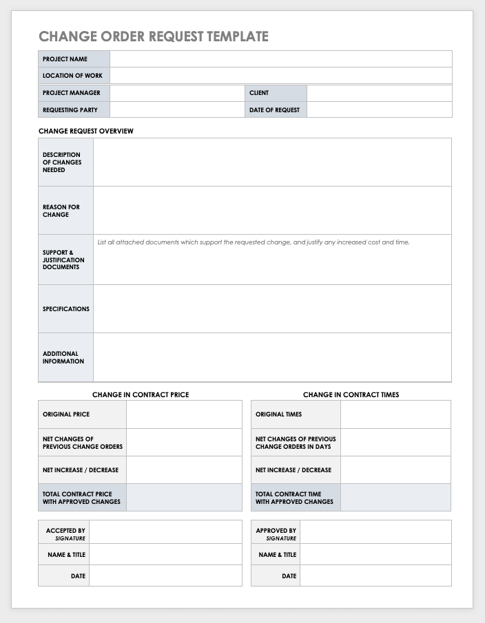 15 Free Work Order Templates Smartsheet