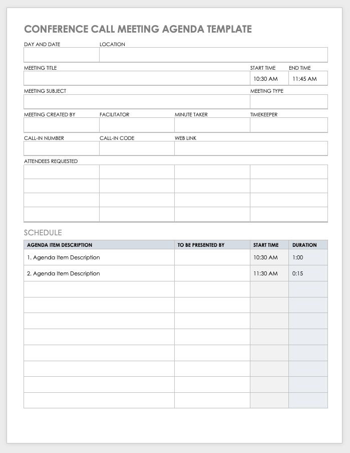 Corporate Minutes Template Pdf from www.smartsheet.com