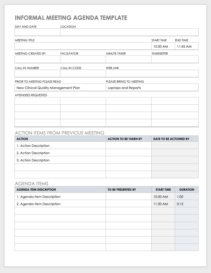 Robert's Rules Agenda Template from www.smartsheet.com