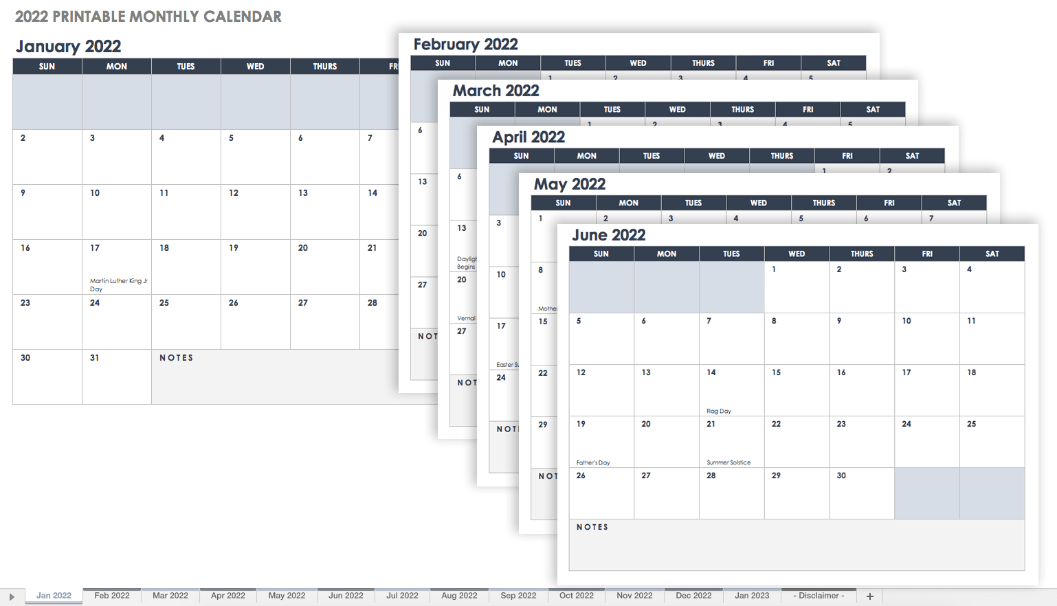 3 Month Calendar Template Excel from www.smartsheet.com