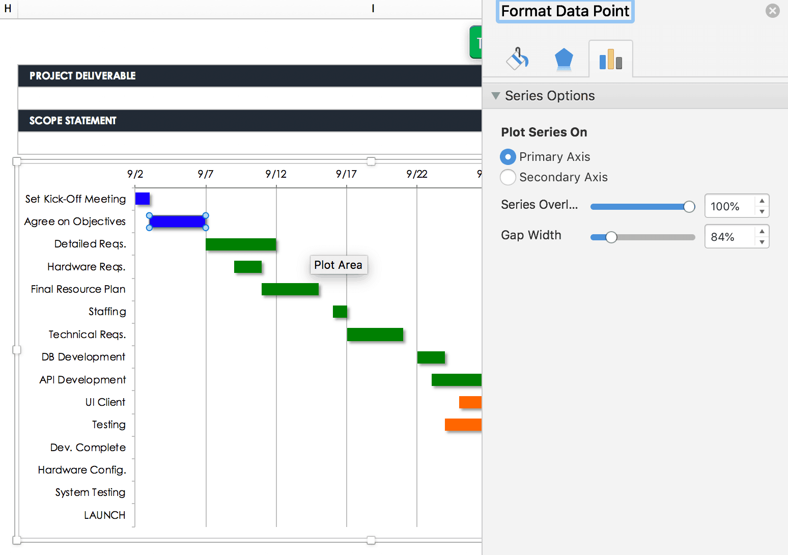 Create a Gantt Chart in Excel Instructions & Tutorial Smartsheet