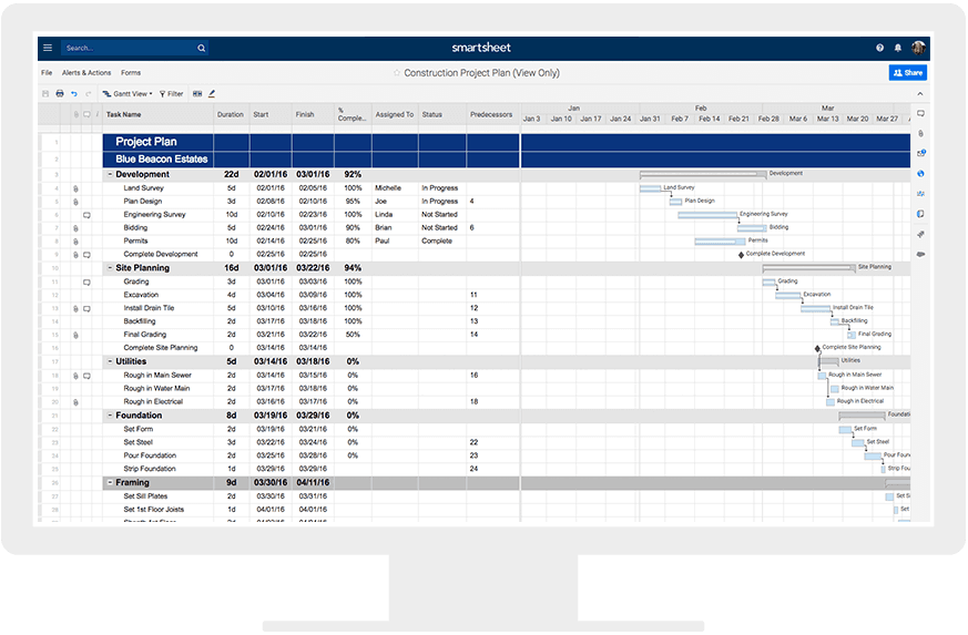 Free Construction Project Management Templates in Excel