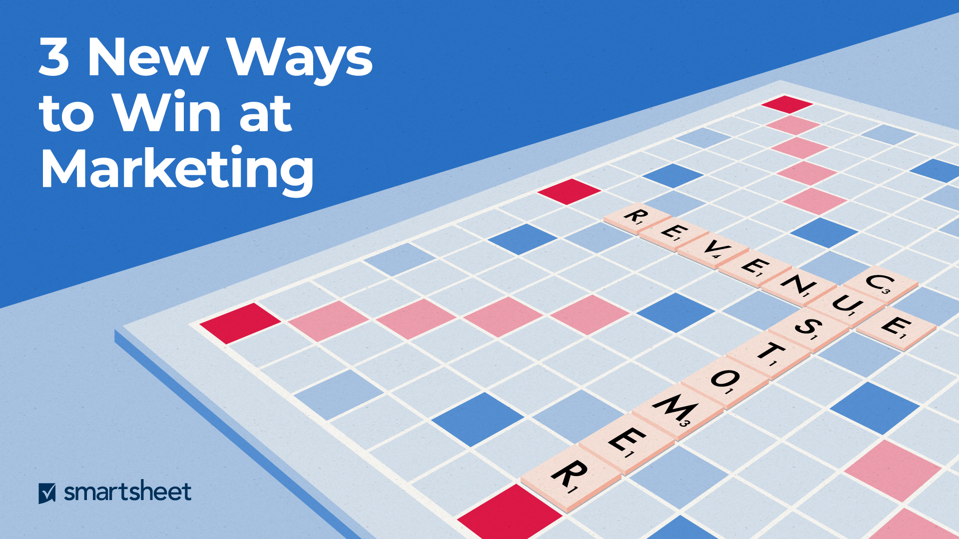 Illustration: The words revenue and customers spelled out on a Scrabble board.