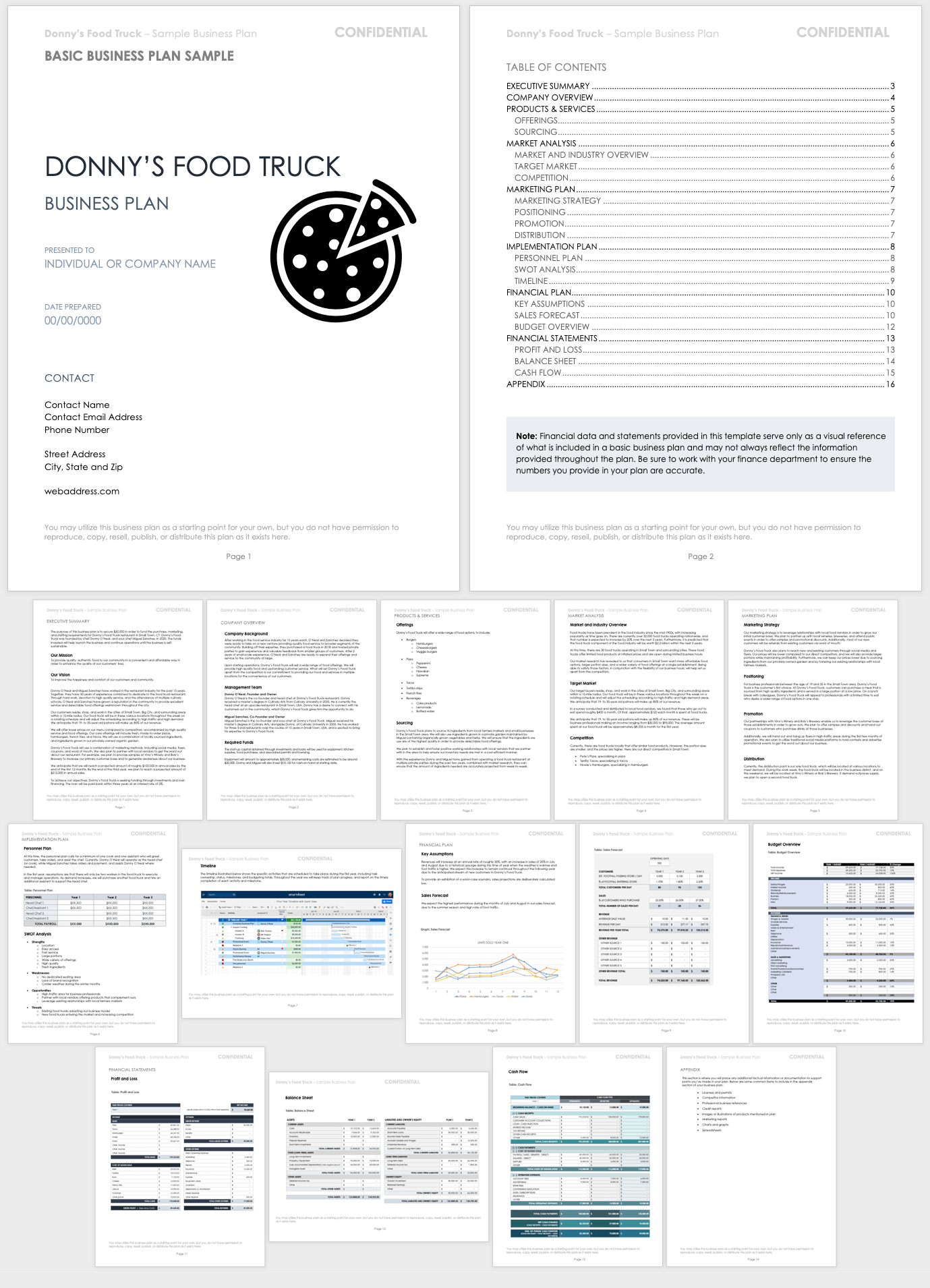 Simple Business Plan Template from www.smartsheet.com