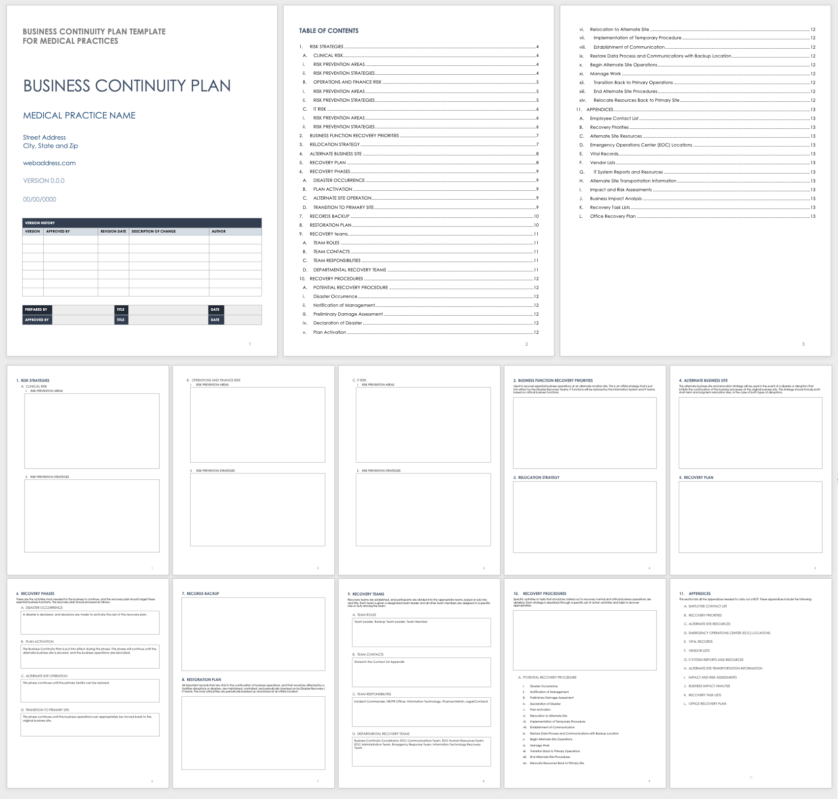 Free Business Continuity Plan Templates  Smartsheet For Business Continuity Plan Risk Assessment Template