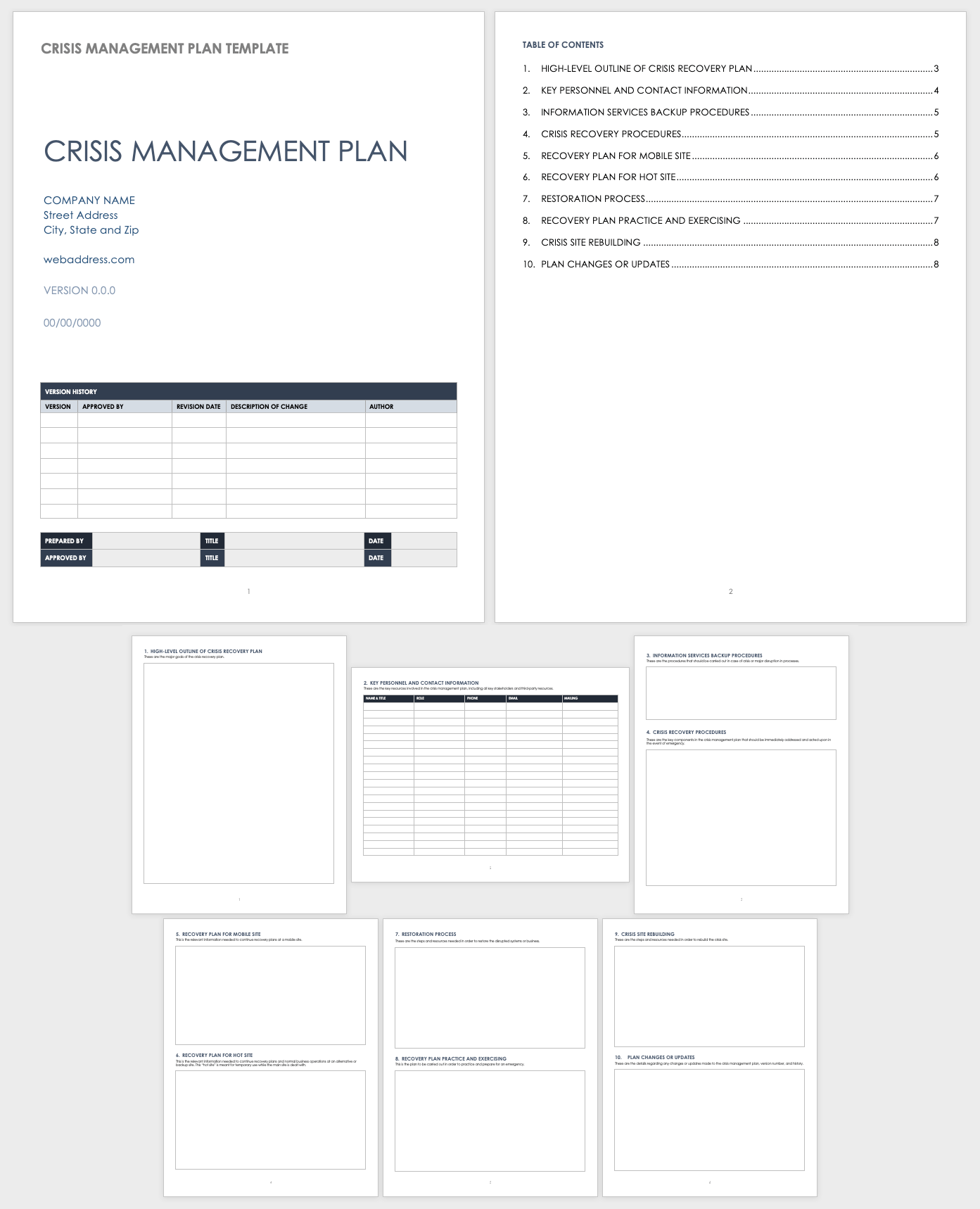 Free Crisis Management Templates  Smartsheet For Intervention Report Template