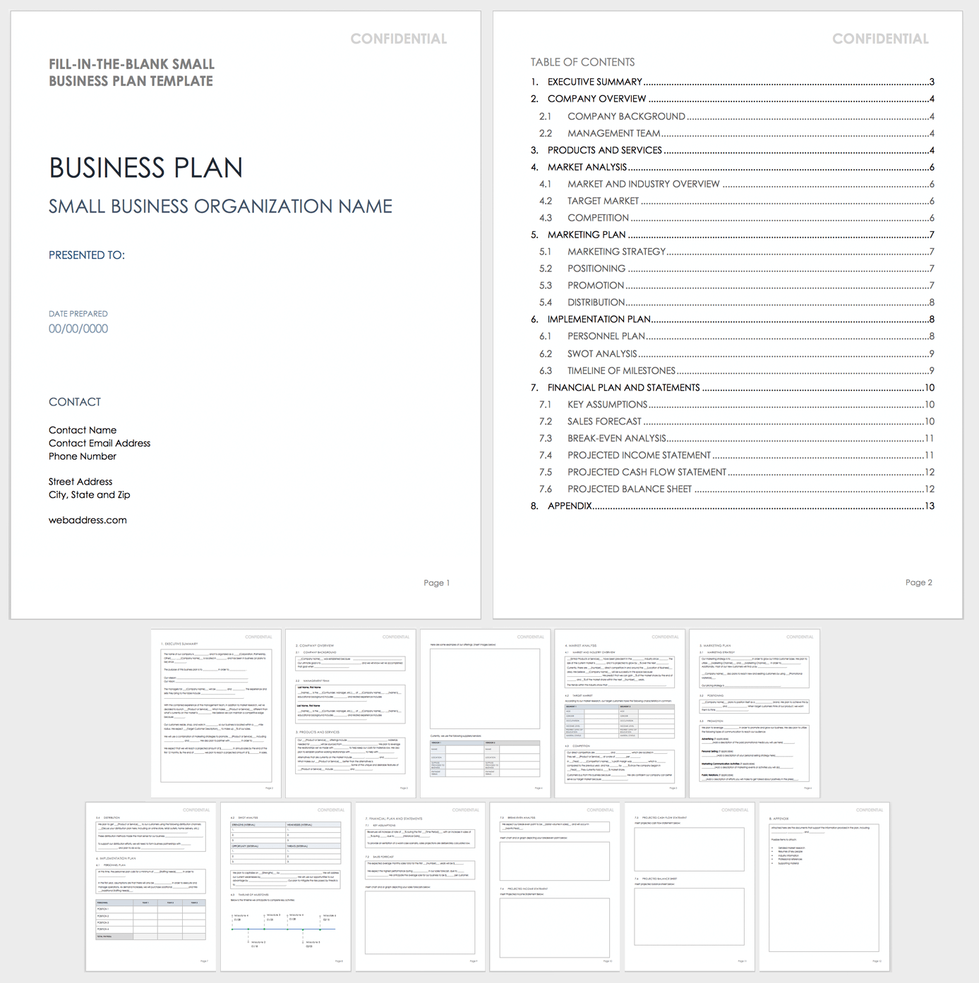 Fill-in-the-Blank Small Business Plan Template