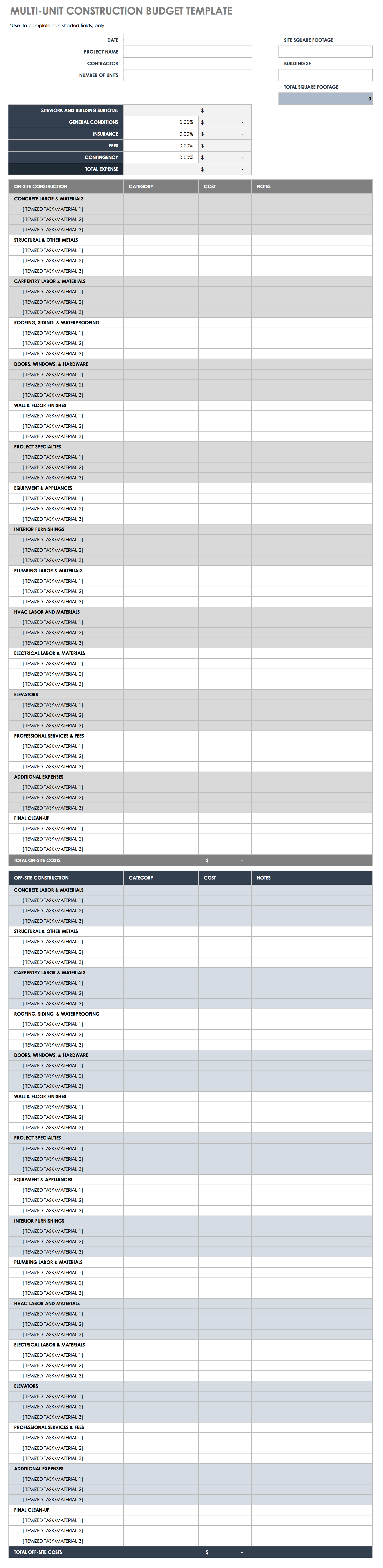 Renovation Budget Template from www.smartsheet.com