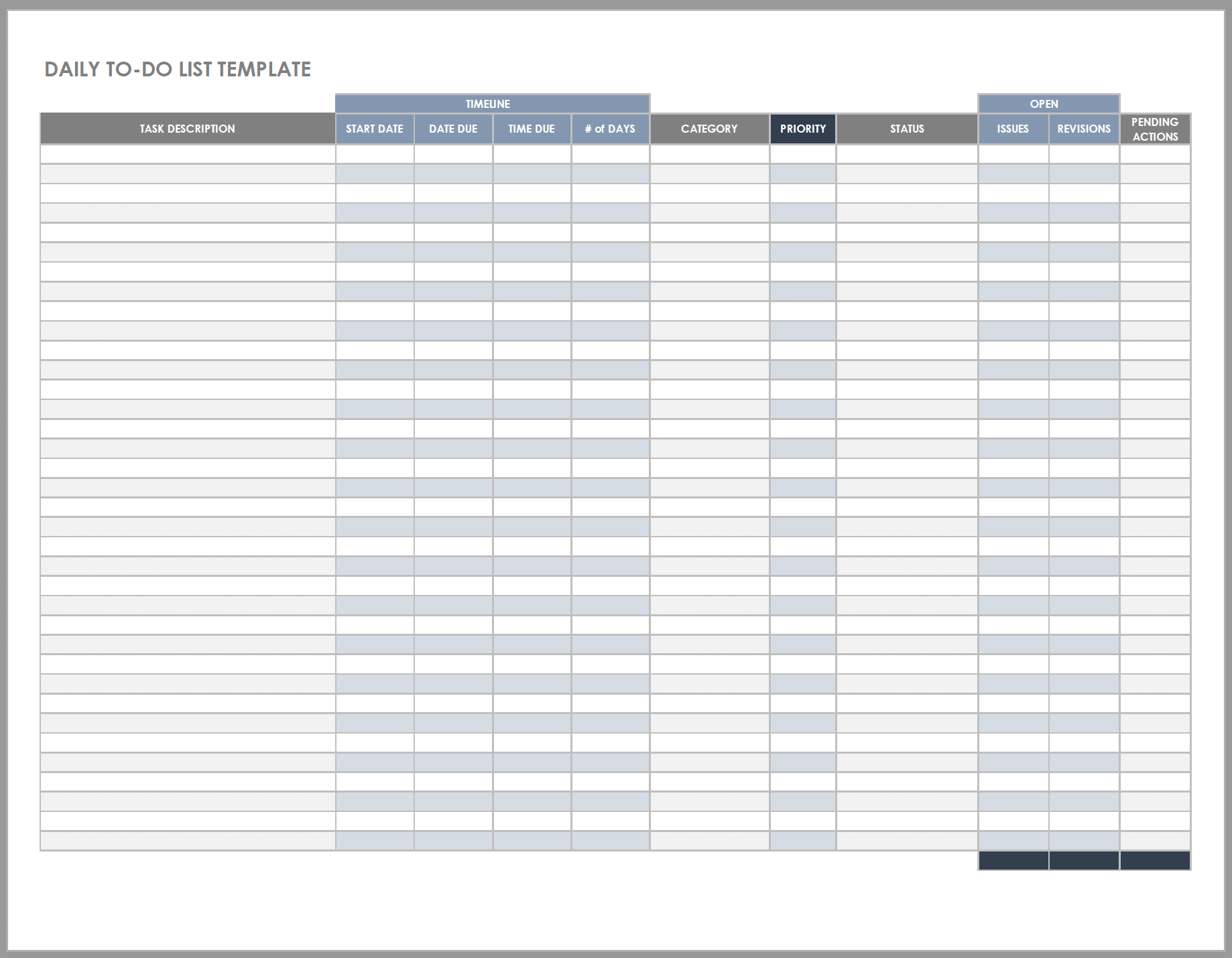 Free Daily Work Schedule Templates  Smartsheet Pertaining To Daily Work Report Template