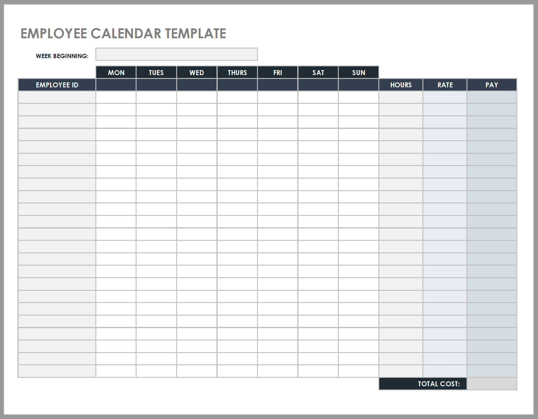 Free Daily Work Schedule Templates Smartsheet