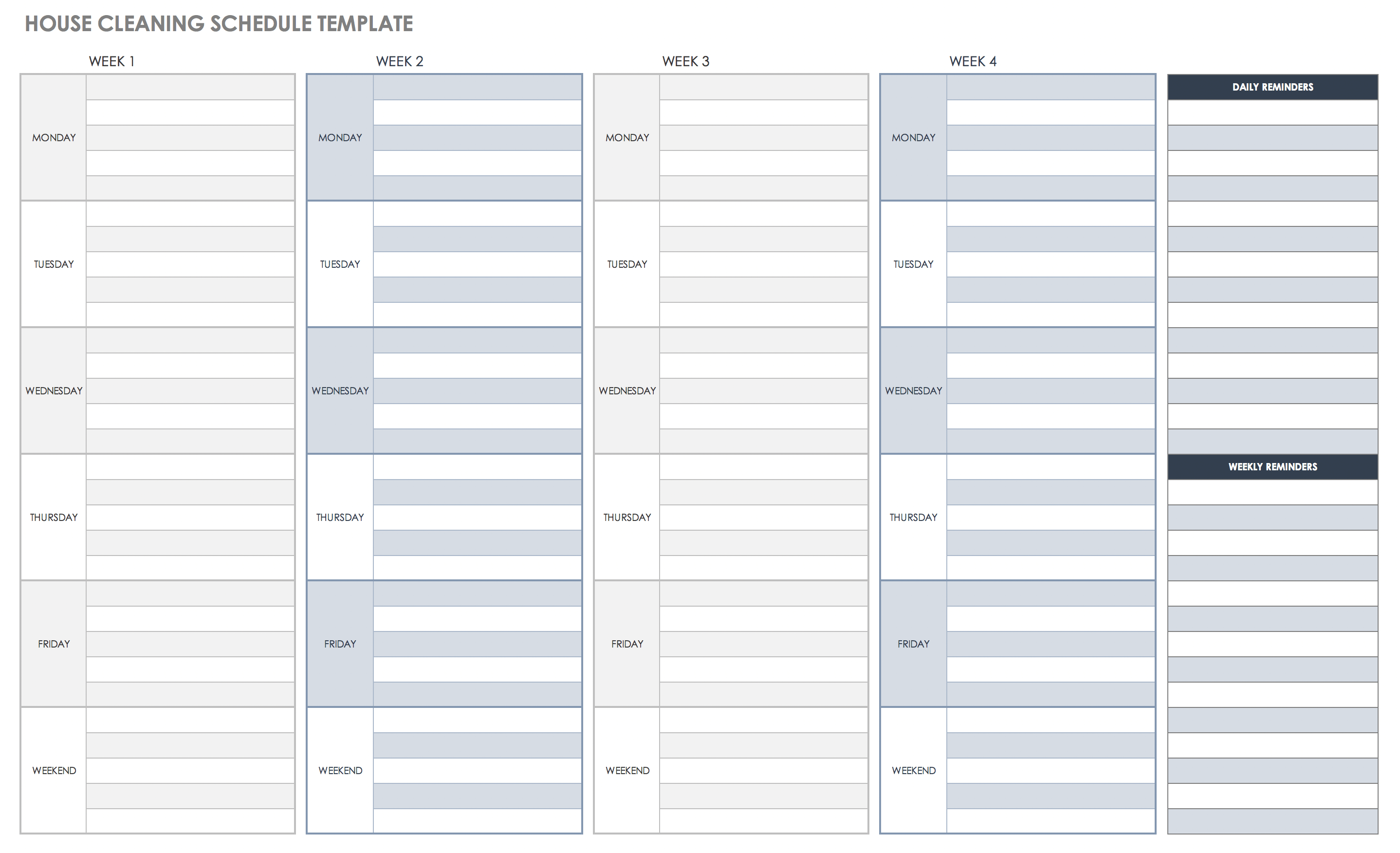 Weekly Employee Schedule Template Pdf from www.smartsheet.com