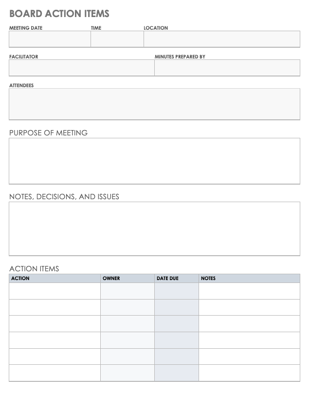 Action Items Tracker Template › Action Item Tracker Template