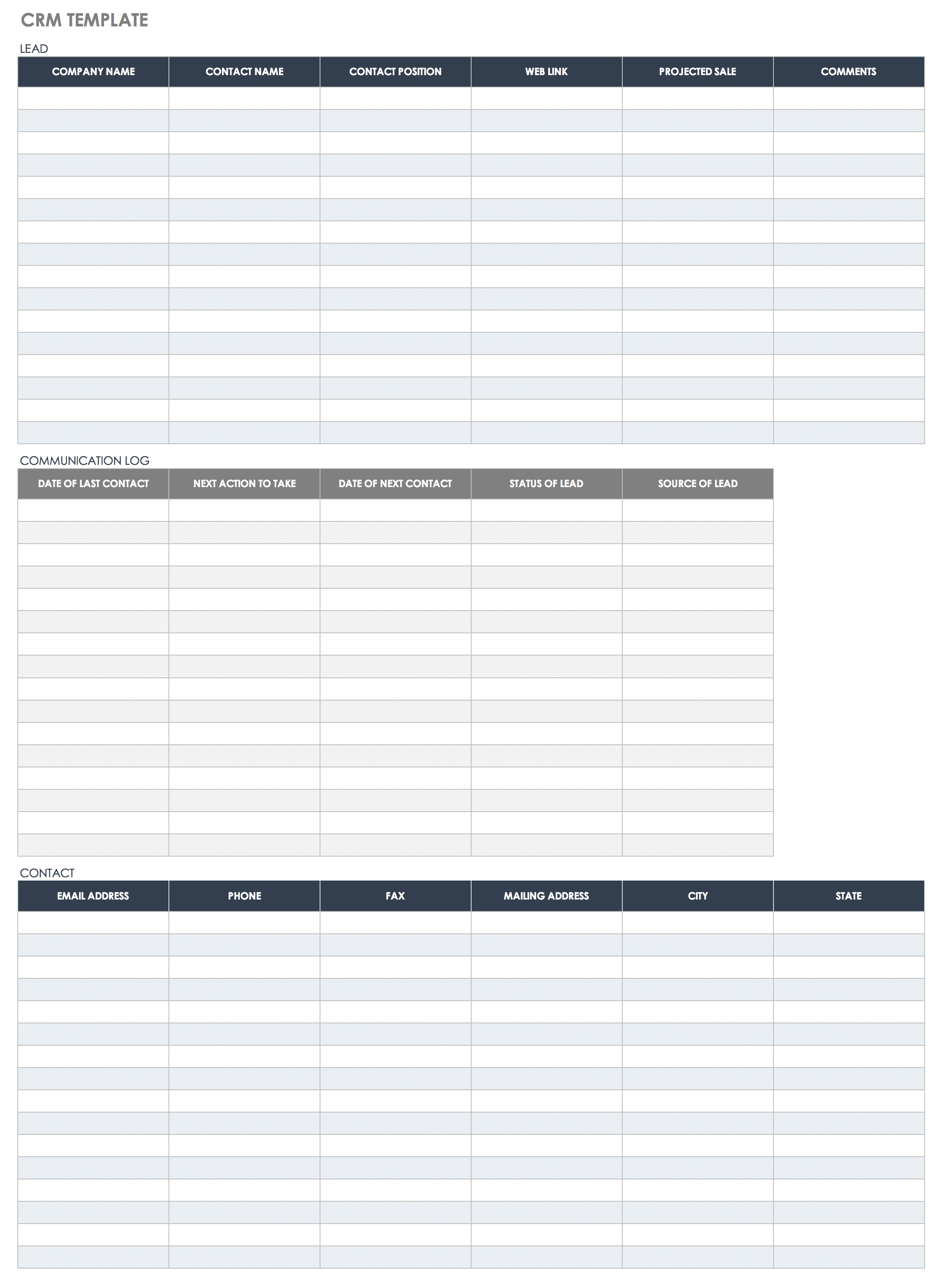 Free Client Management & Tracking Templates  Smartsheet With Sales Notes Template