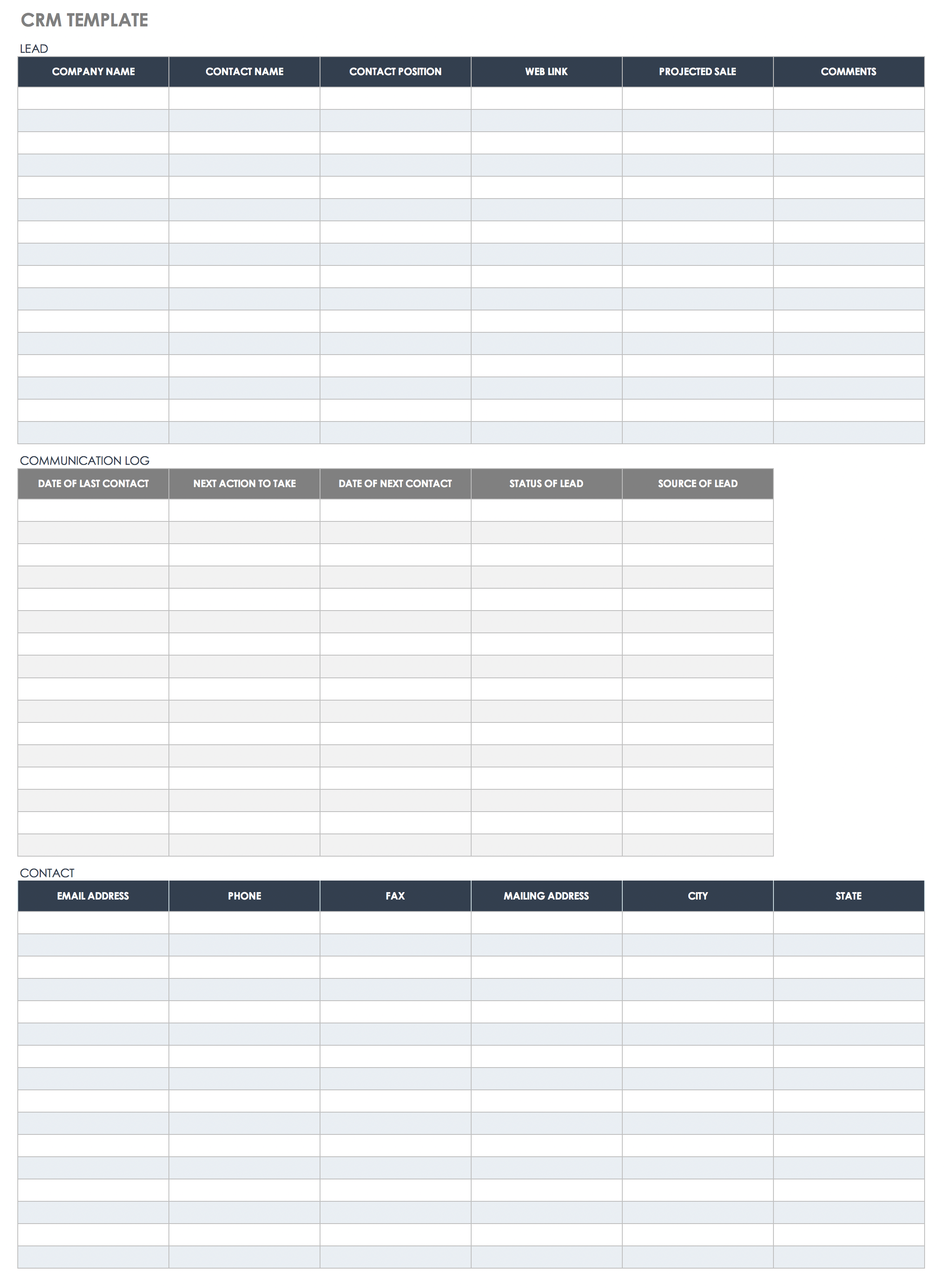 free client management tracking templates smartsheet