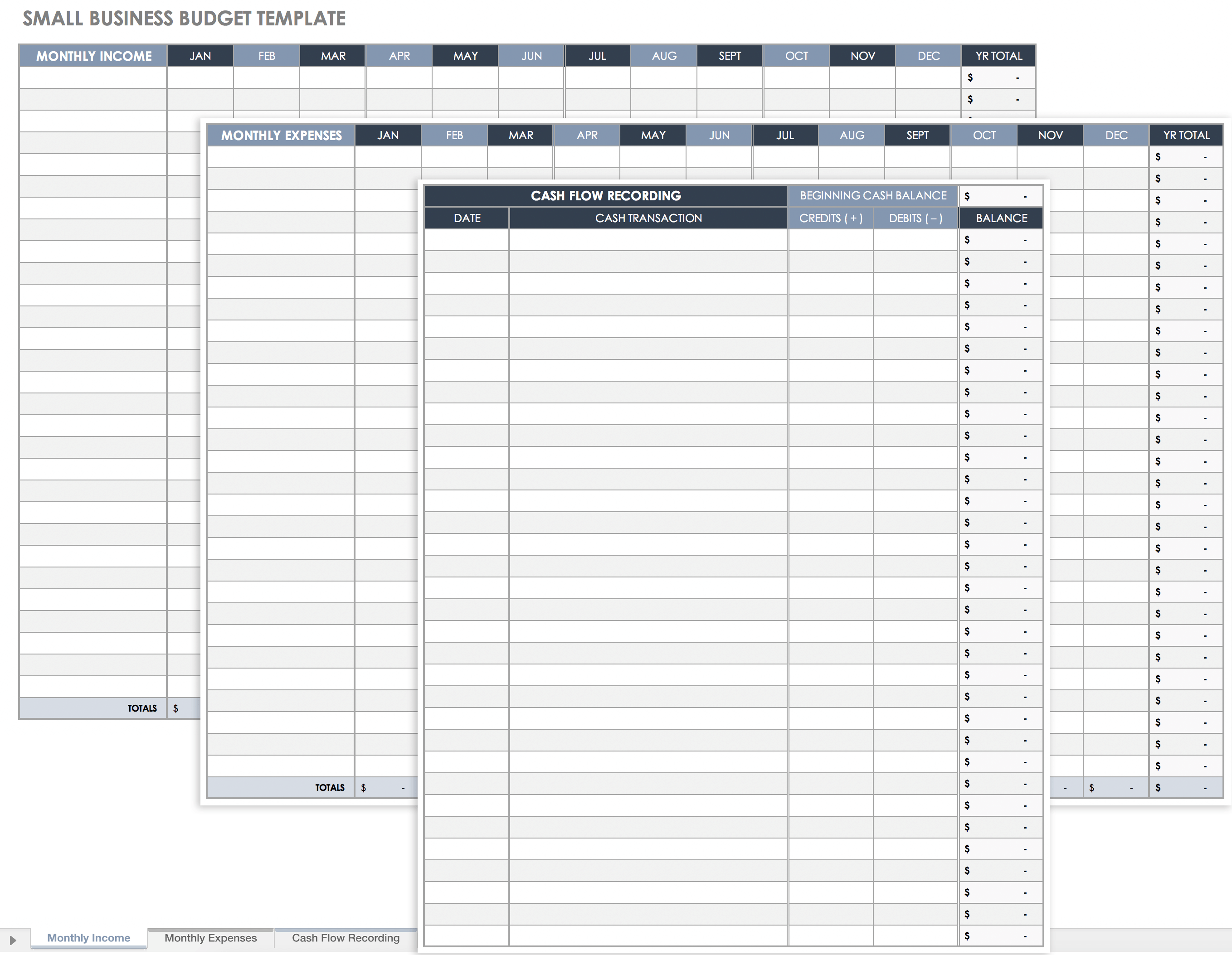 Free Small Business Budget Templates  Smartsheet Within Small Business Accounting Spreadsheet Template Free