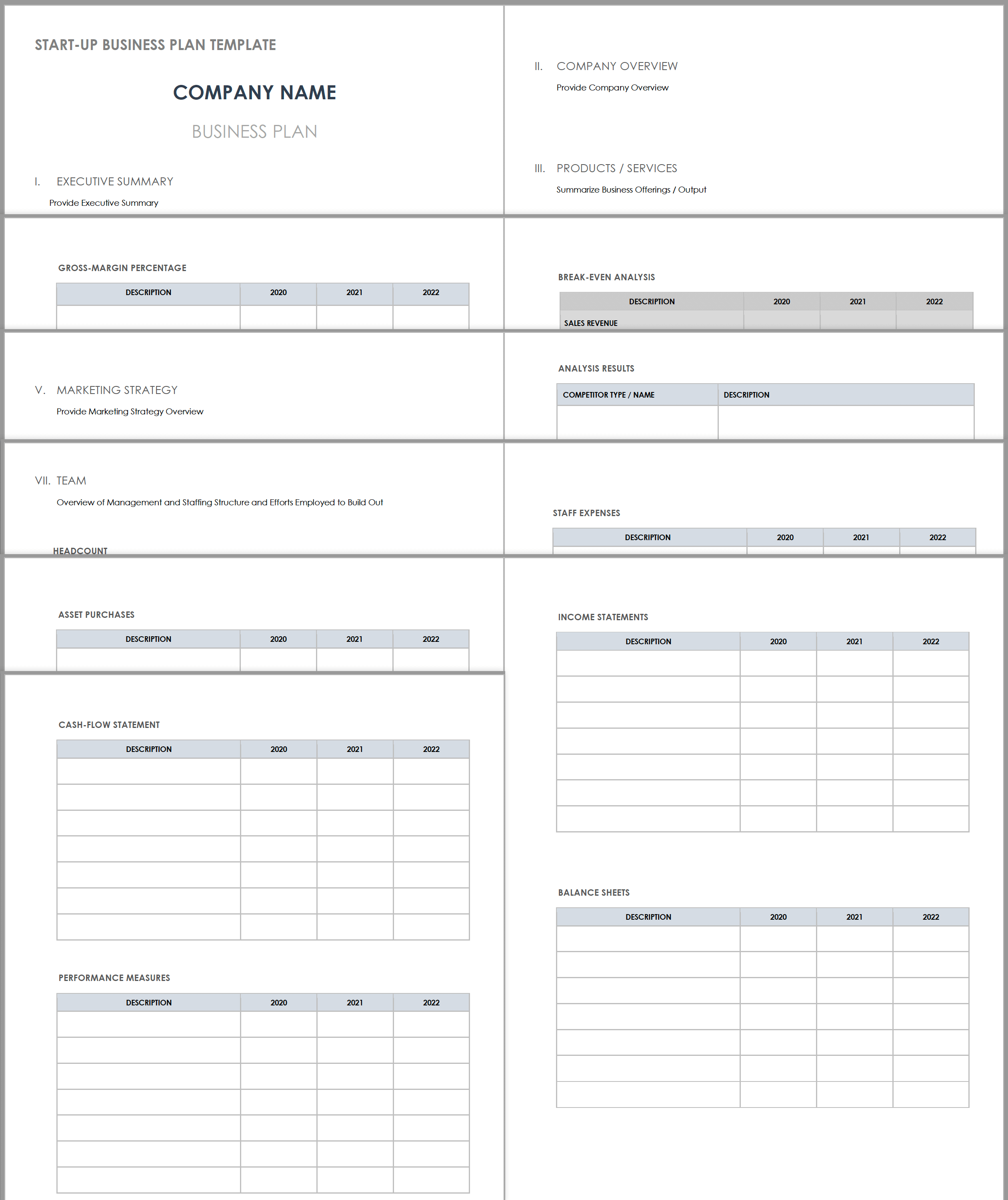 business plan vorlage pdf