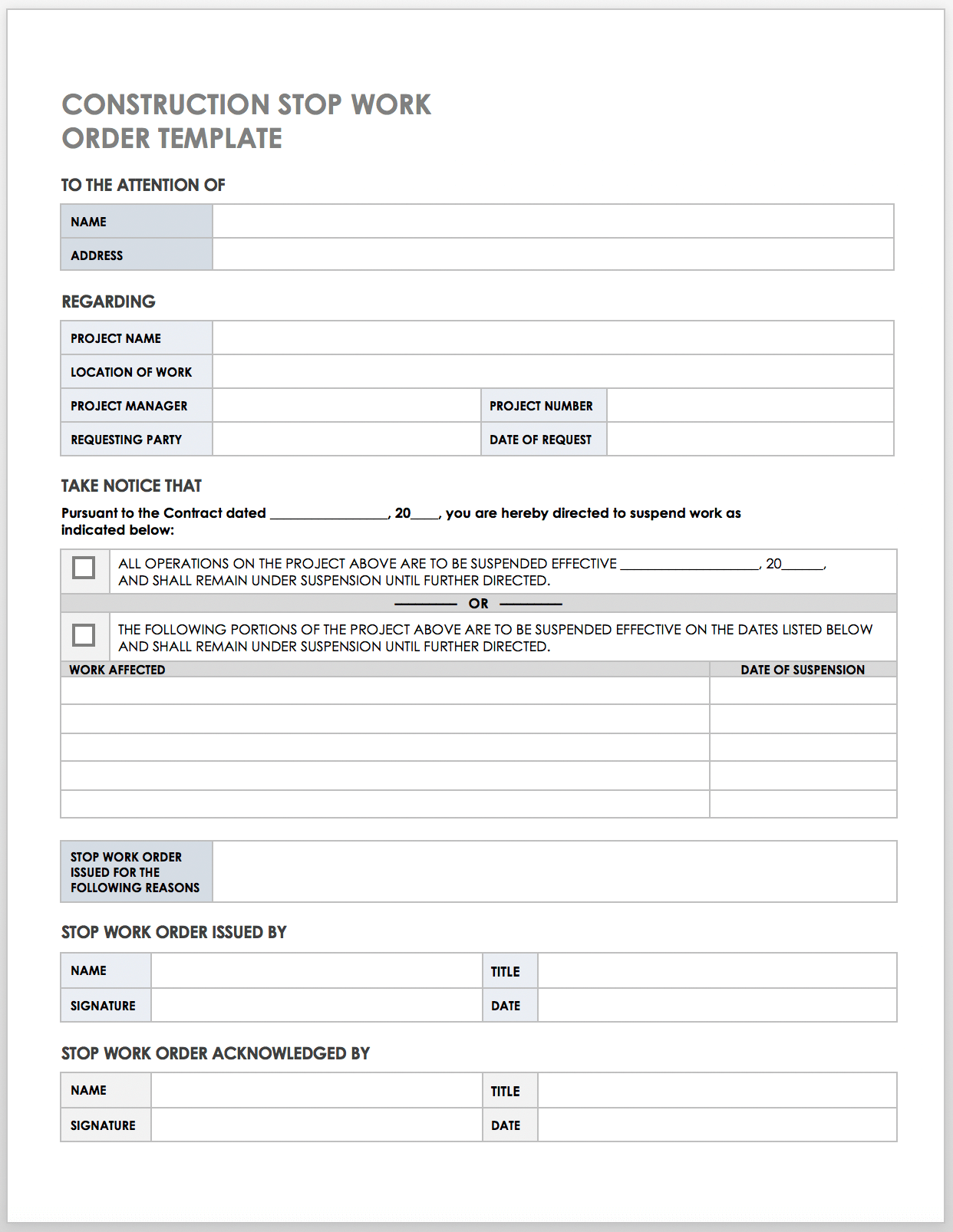 Free Construction Work Order Templates & Forms  Smartsheet Intended For Check Request Template Word