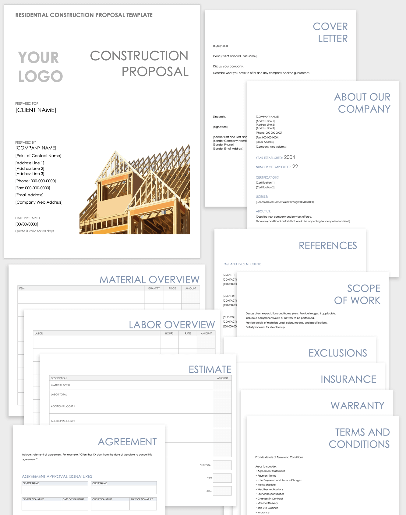 Free Construction Proposal Templates & Forms  Smartsheet Within Free Construction Proposal Template Word