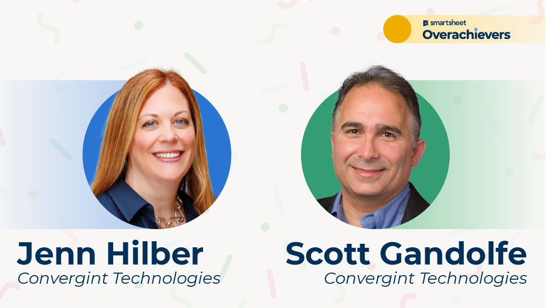 Headshot of Jenn Hilber and Scott Gandolfe from Convergint Technologies