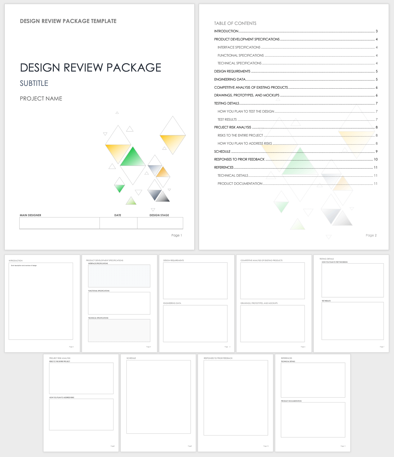 Design Review Package Template