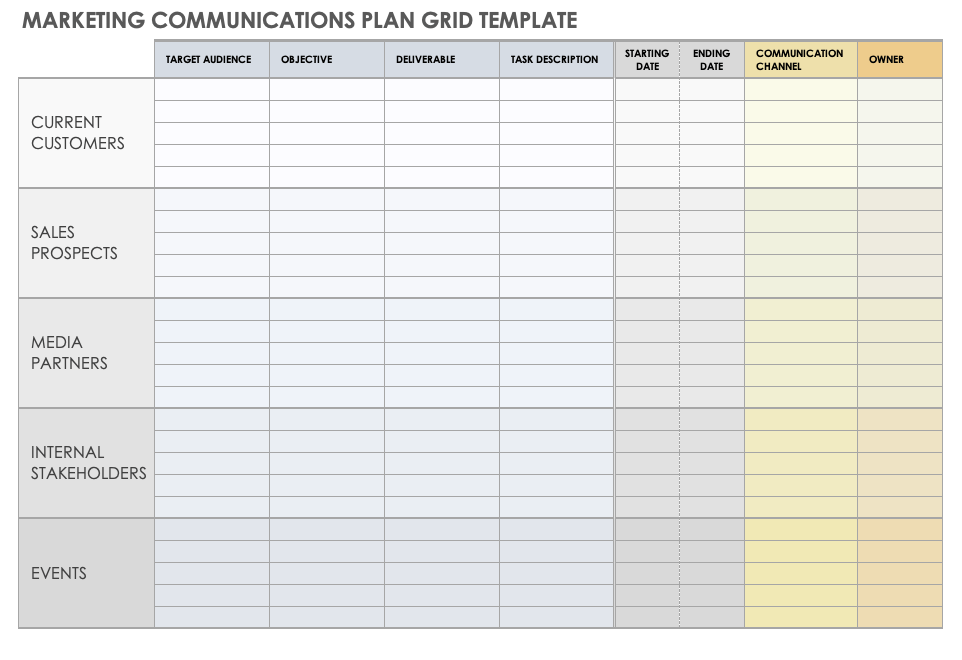 Free Business Communication Plan Template - FREE PRINTABLE TEMPLATES