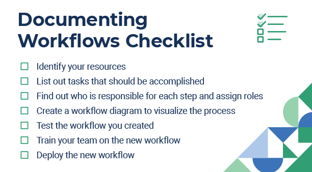 Documenting Workflows Checklist
