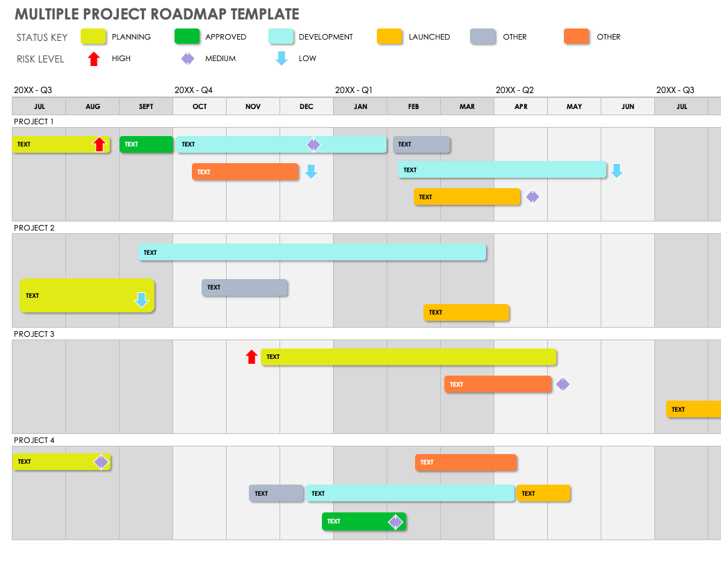 Free Project Roadmap Templates Smartsheet