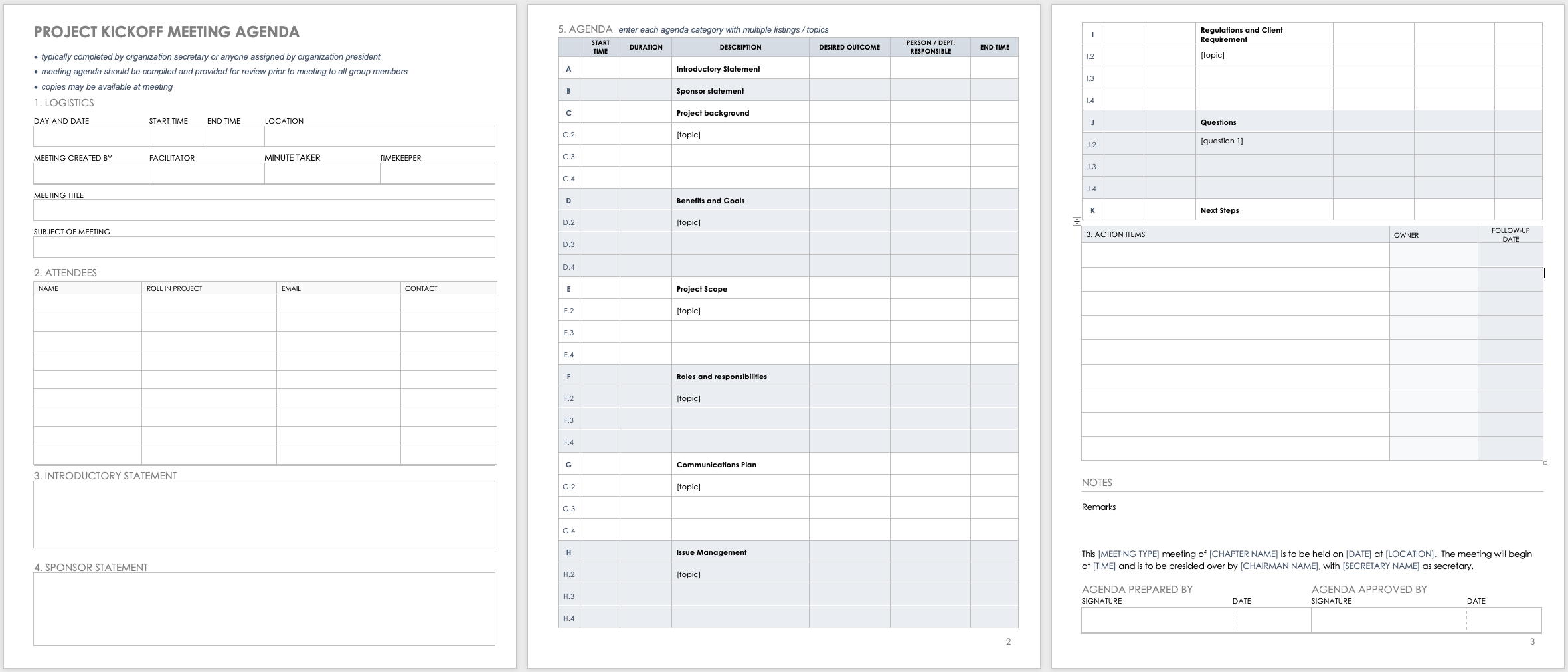 Free Project Kickoff Templates  Smartsheet Inside Kick Off Meeting Agenda Template