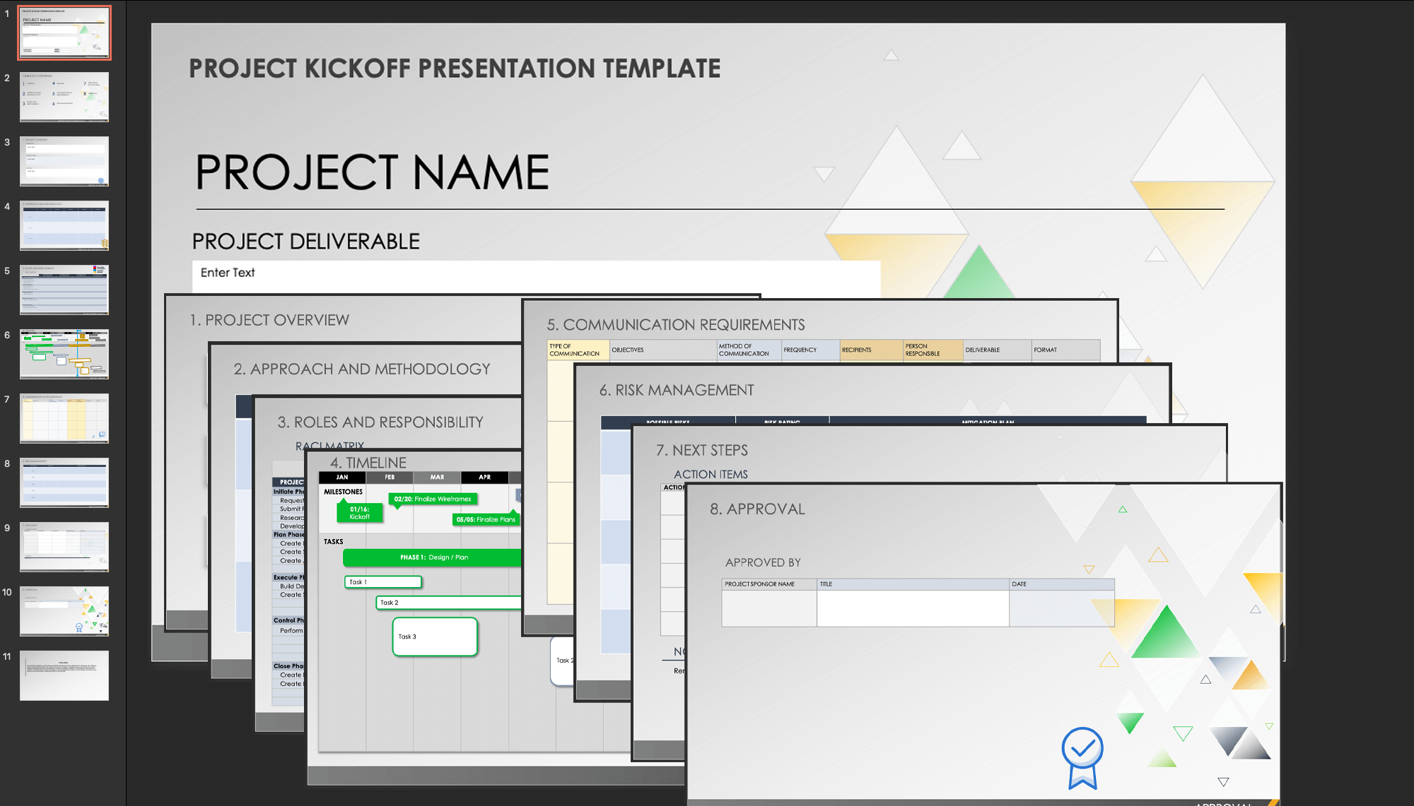 Project Kickoff Presentation Template 