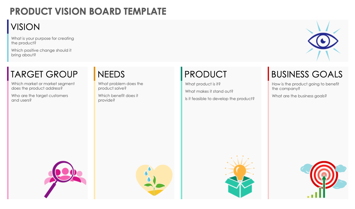 Free Product Vision Boards Templates Documents Smartsheet