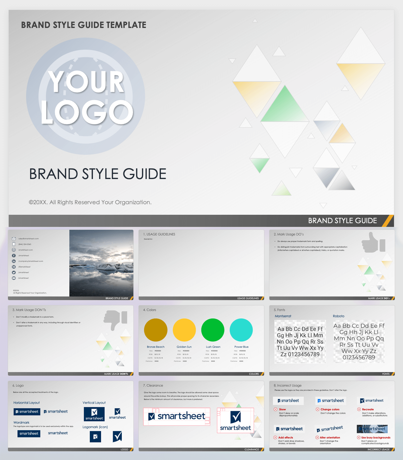 Brand Style Guide Template PowerPoint