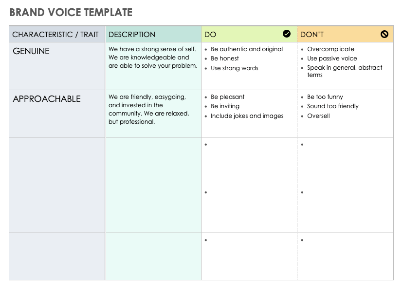 Brand Voice Template