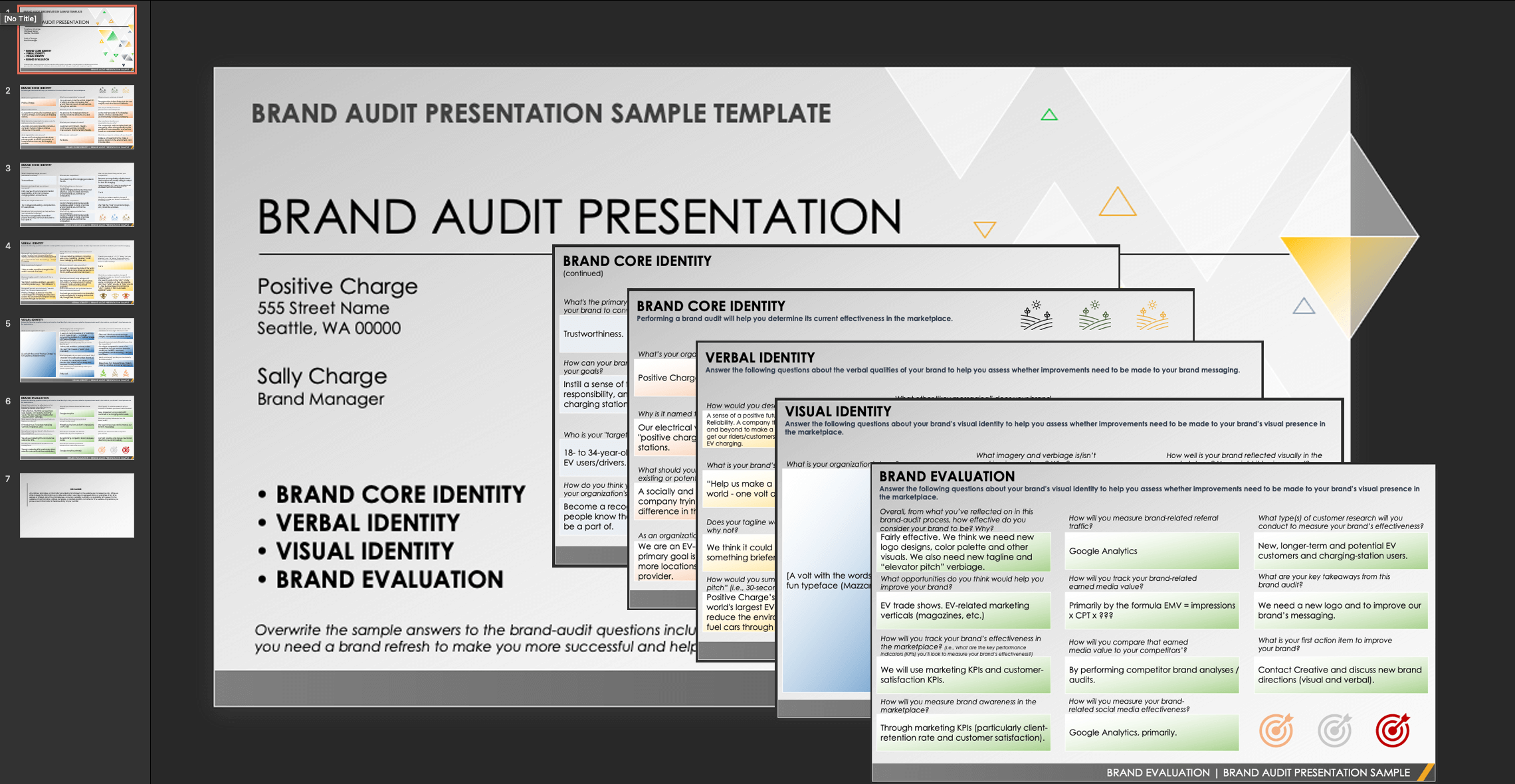 marketing audit presentation example