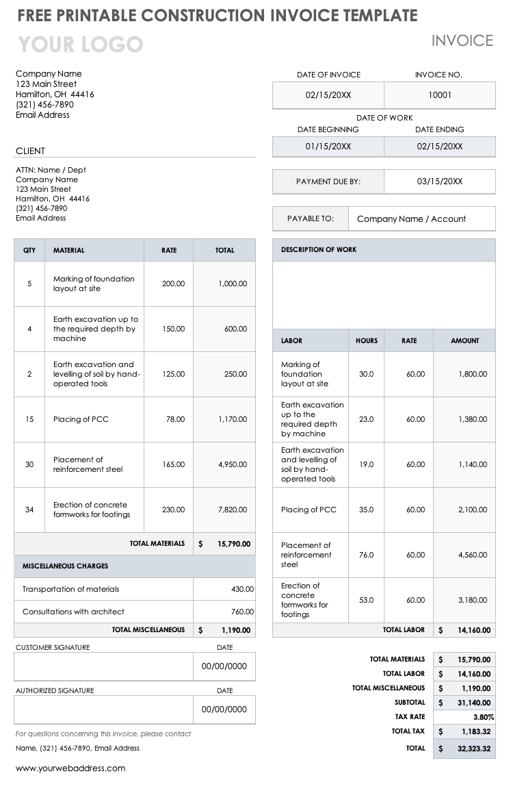 free-construction-invoice-templates-smartsheet-2023