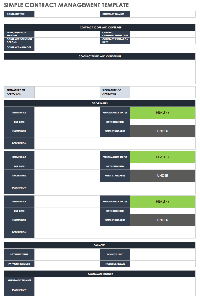 Contract Analysis Template