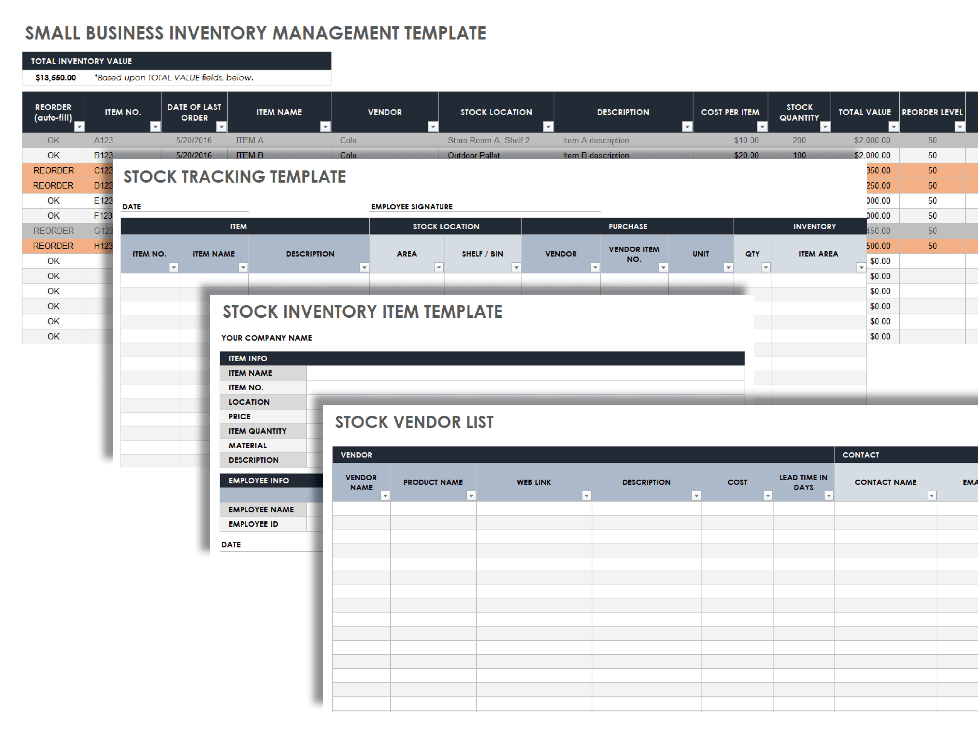 Small Business Inventory Management Template