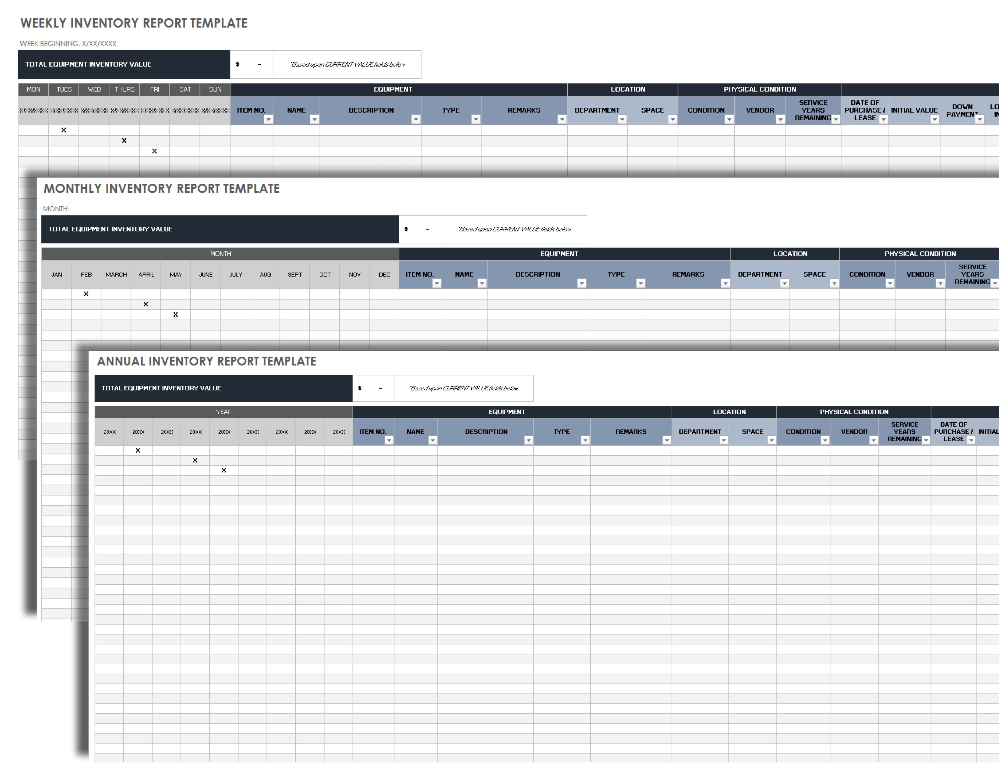Weekly Inventory Report Template