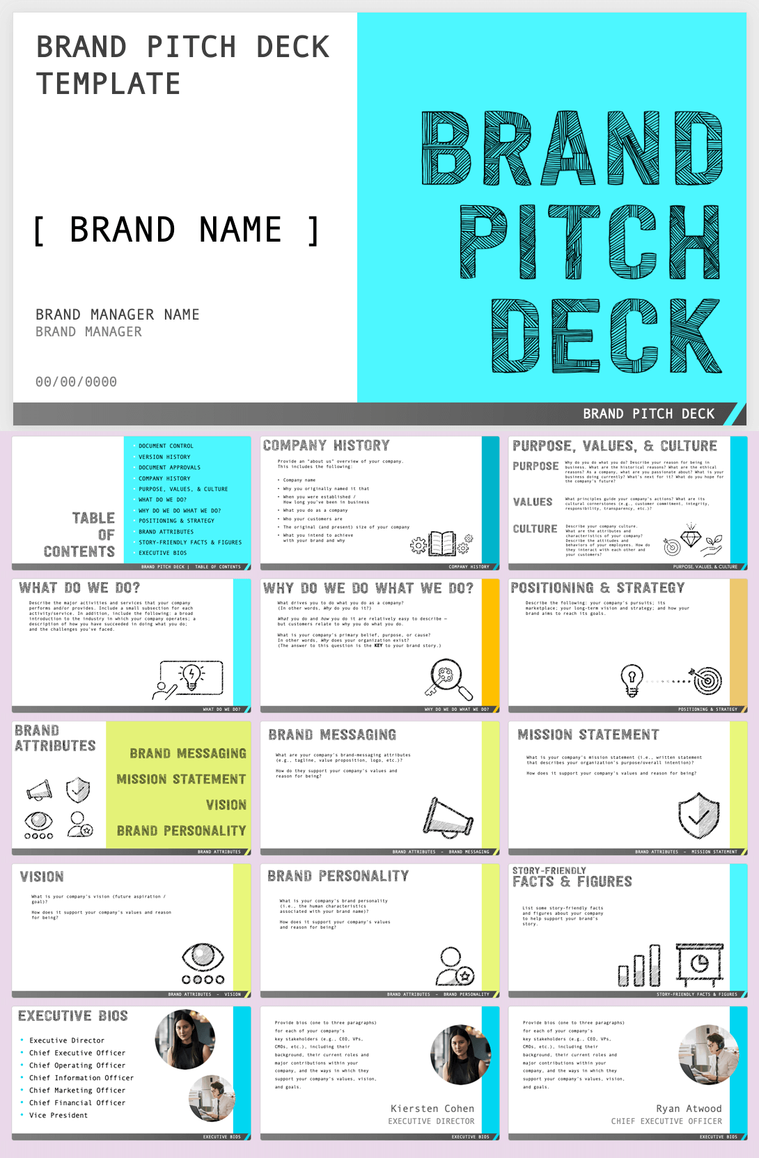 Brand Pitch Presentation Deck Template