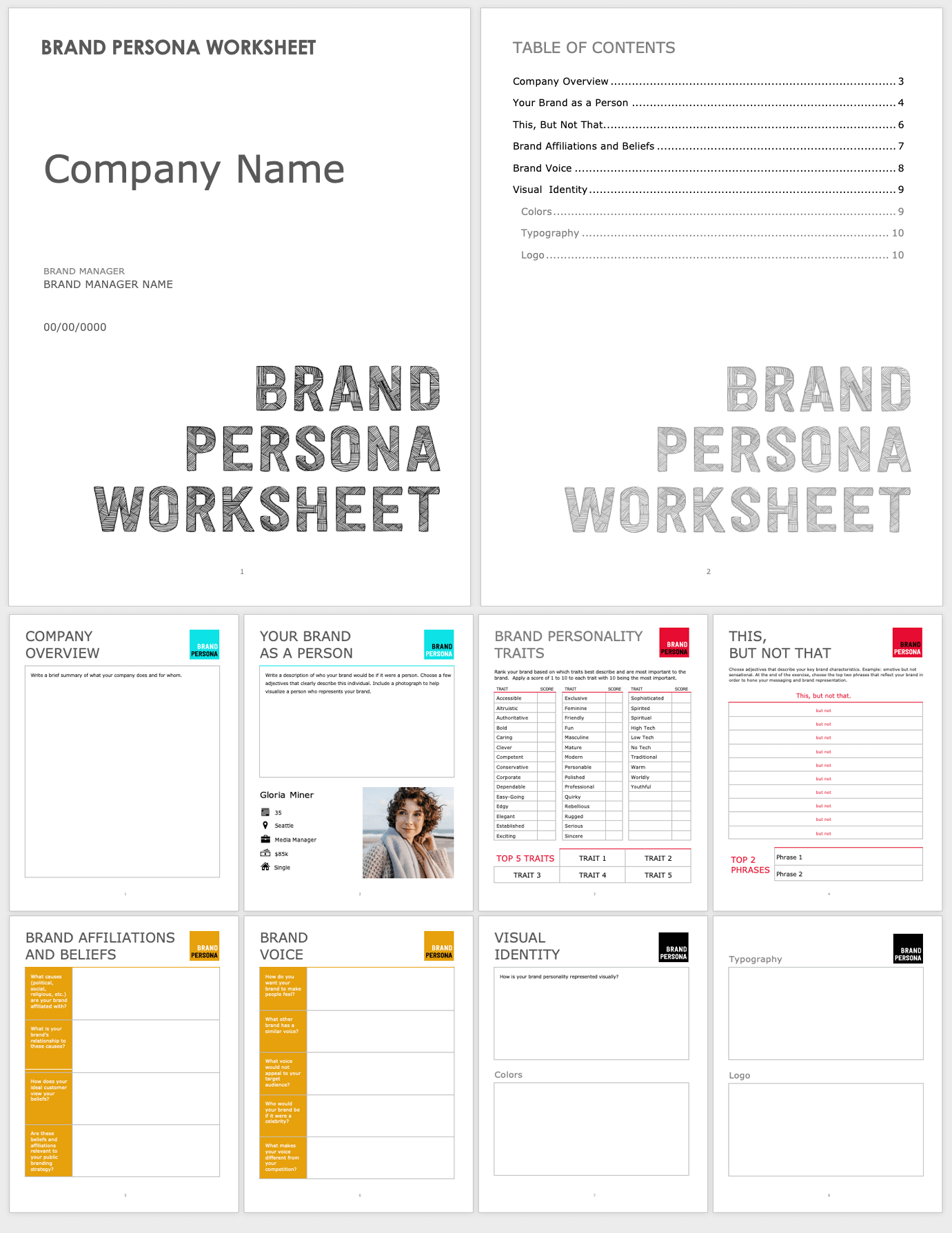 Brand Persona Worksheet